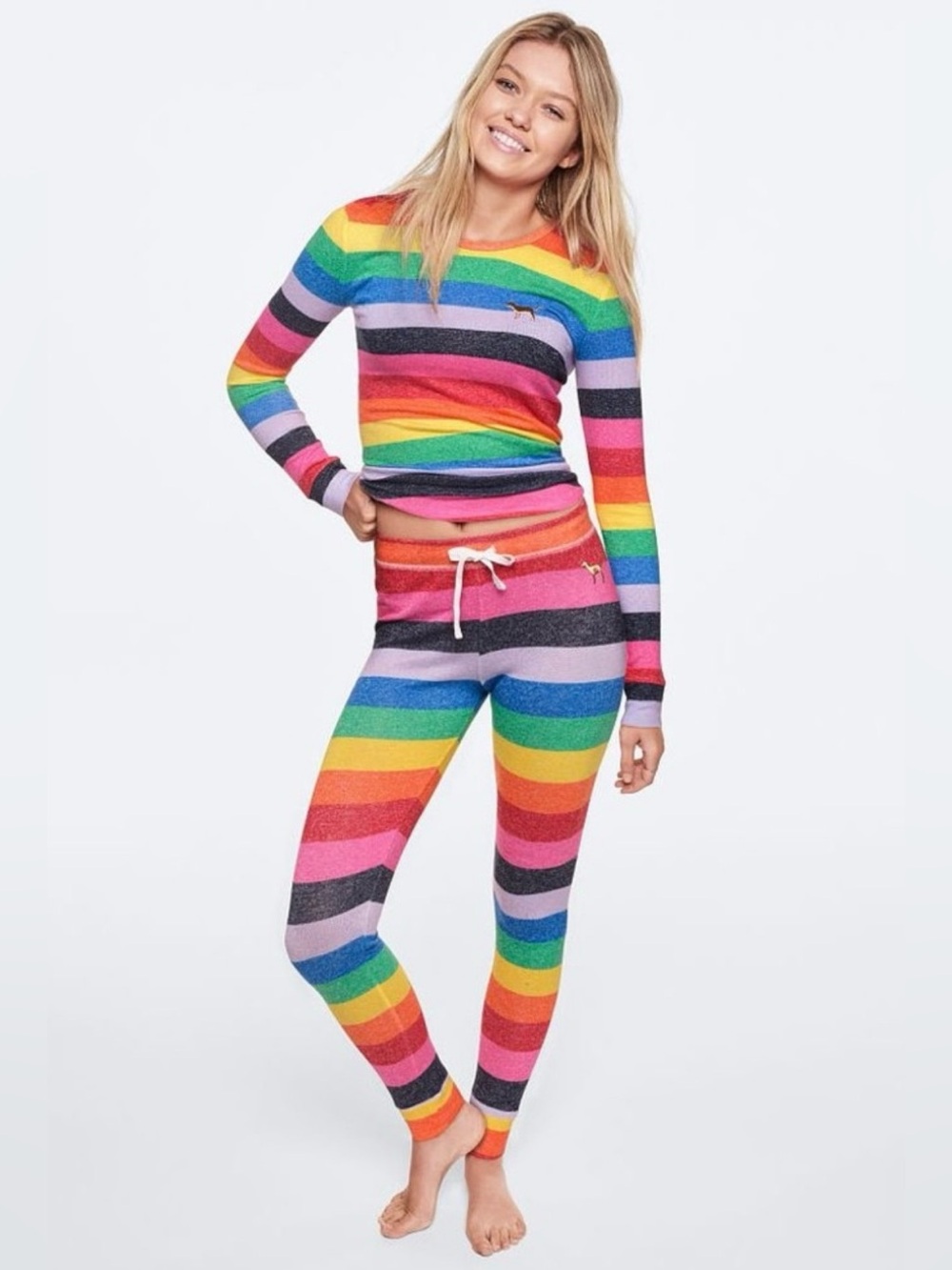 PINK Victoria’s Secret - Rainbow Pajama Set